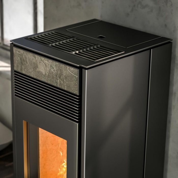 stufa a pellet nobis mod. a10 plus quadra particolare