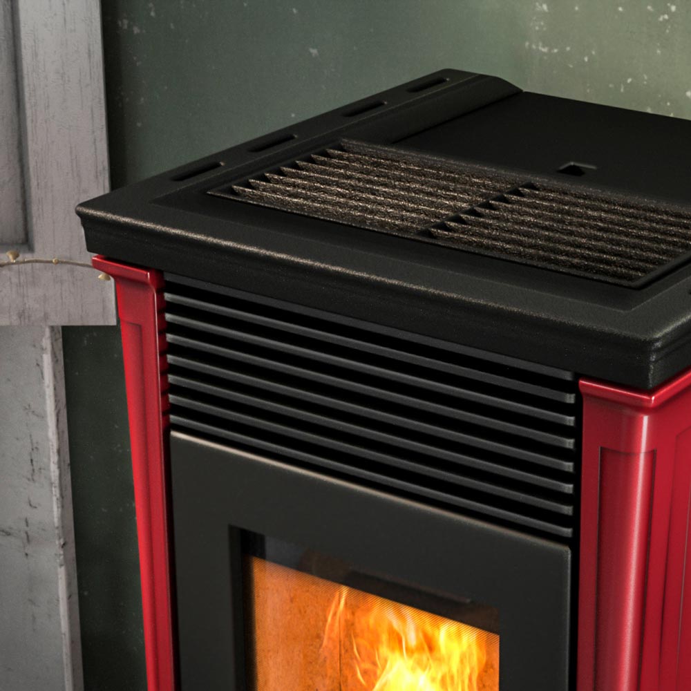 stufa a pellet nobis mod. a10 plus classic particolare