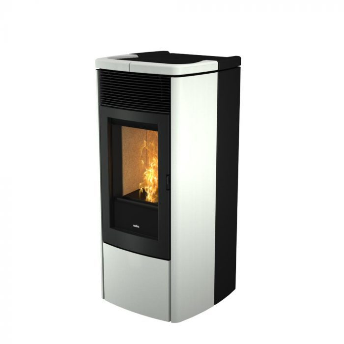 stufa a pellet nobis mod_. 10 plus zenith bianco