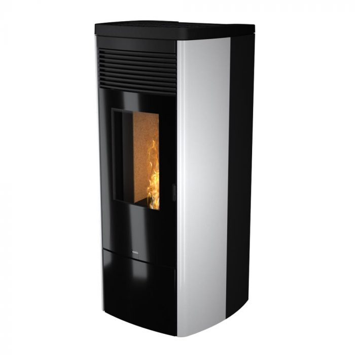 stufa a pellet nobis mod. a13 zenith plus bianco