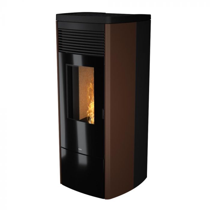 stufa a pellet nobis mod. a13 zenith plus bronzo