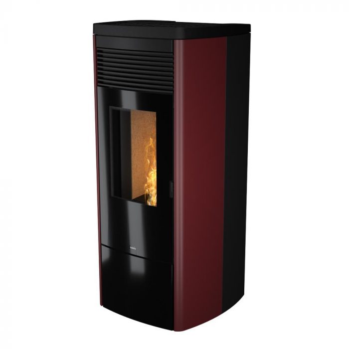 stufa a pellet nobis mod. a13 zenith plus rosso