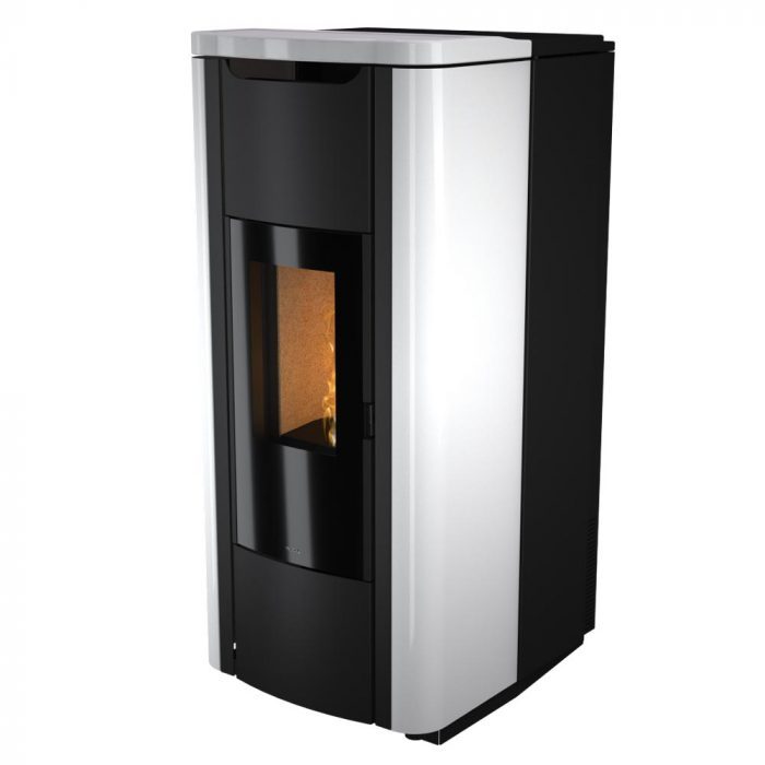 termostufa a pellet nobis mod. h20 shape bianco