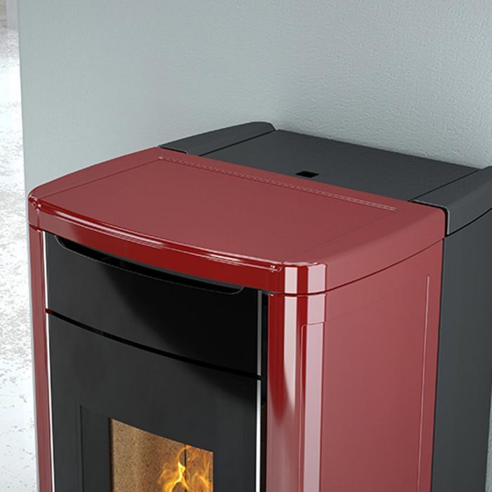 Termostufa a pellet Nobis mod. H17 Shape particolare